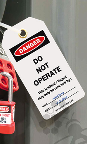 Safety Lockout Tags